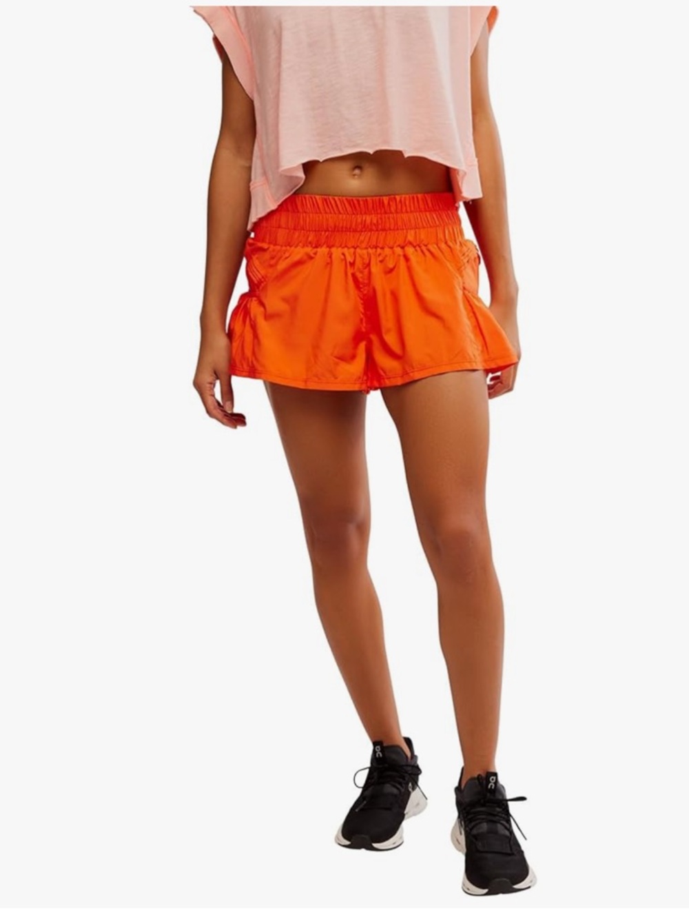 Get Your Flirt On Free People Movement Shorts in Scarlett sz L NWT